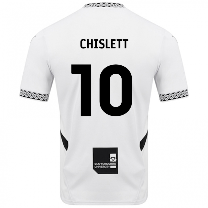 Kinderen Ethan Chislett #10 Wit Thuisshirt Thuistenue 2024/25 T-Shirt