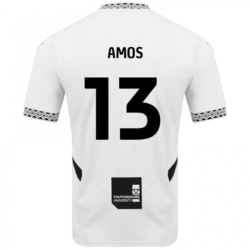 Kinderen Ben Amos #13 Wit Thuisshirt Thuistenue 2024/25 T-Shirt