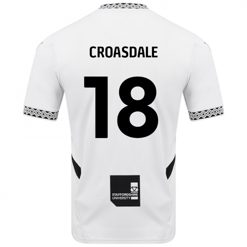 Kinderen Ryan Croasdale #18 Wit Thuisshirt Thuistenue 2024/25 T-Shirt