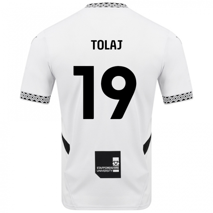 Kinderen Lorent Tolaj #19 Wit Thuisshirt Thuistenue 2024/25 T-Shirt