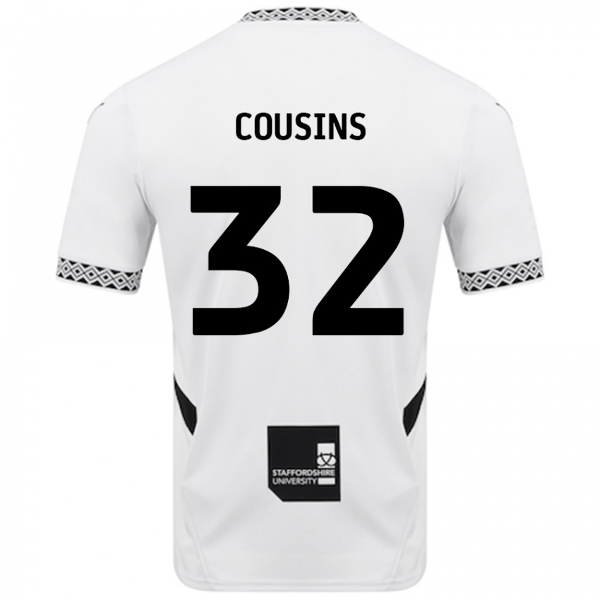 Kinderen Logan Cousins #32 Wit Thuisshirt Thuistenue 2024/25 T-Shirt