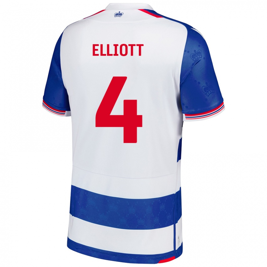 Kinderen Ben Elliott #4 Blauw Wit Thuisshirt Thuistenue 2024/25 T-Shirt