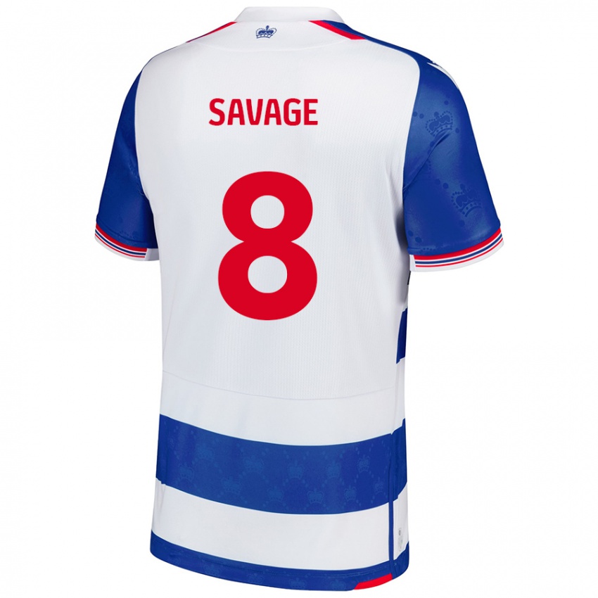 Kinderen Charlie Savage #8 Blauw Wit Thuisshirt Thuistenue 2024/25 T-Shirt