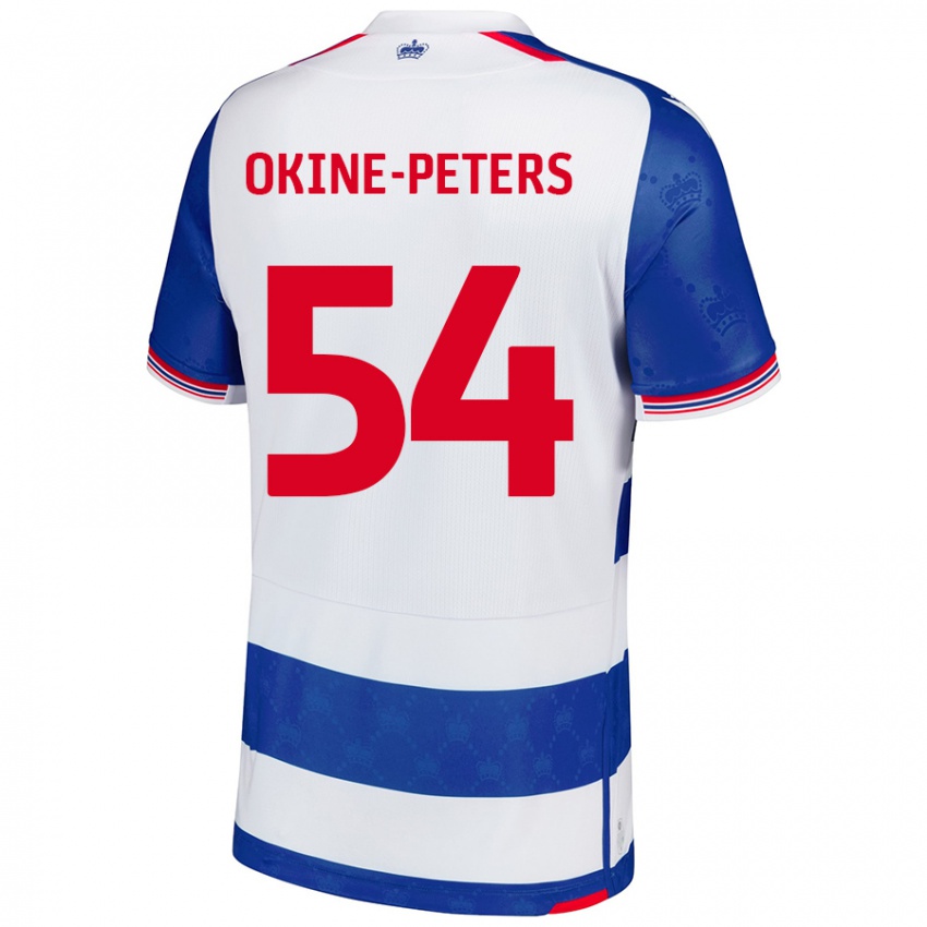 Kinderen Jeremiah Okine-Peters #54 Blauw Wit Thuisshirt Thuistenue 2024/25 T-Shirt