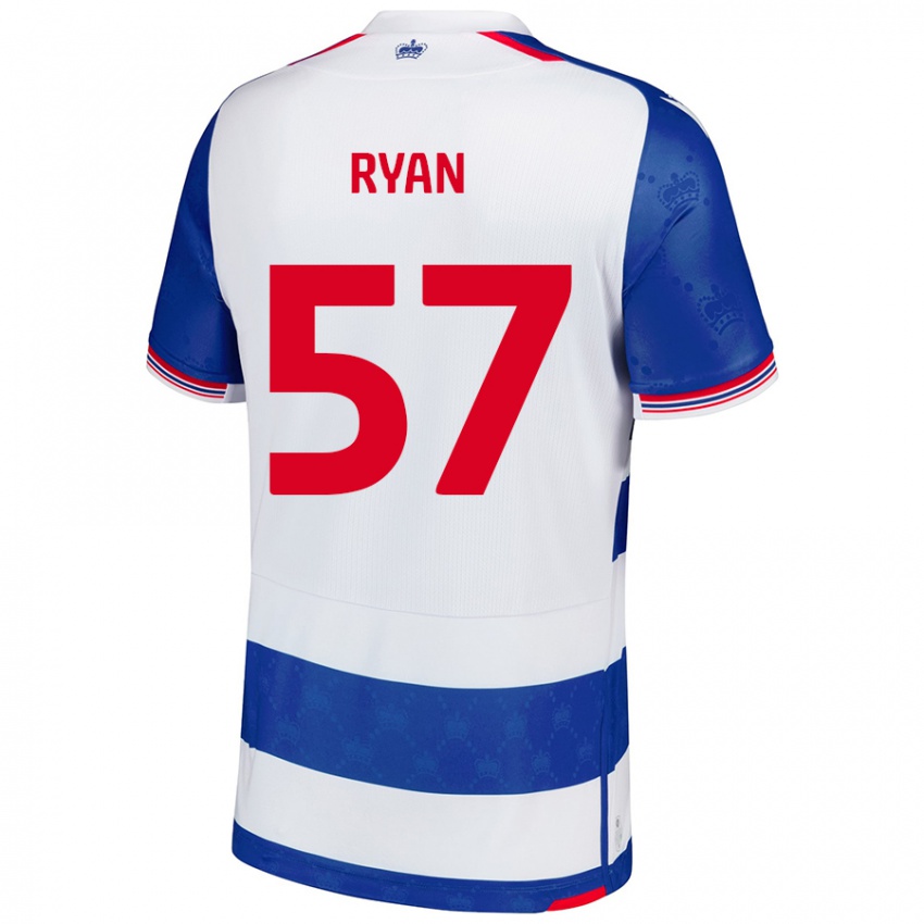 Kinderen John Ryan #57 Blauw Wit Thuisshirt Thuistenue 2024/25 T-Shirt