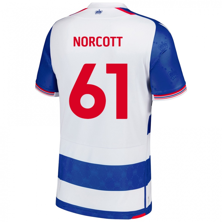 Kinderen Tom Norcott #61 Blauw Wit Thuisshirt Thuistenue 2024/25 T-Shirt