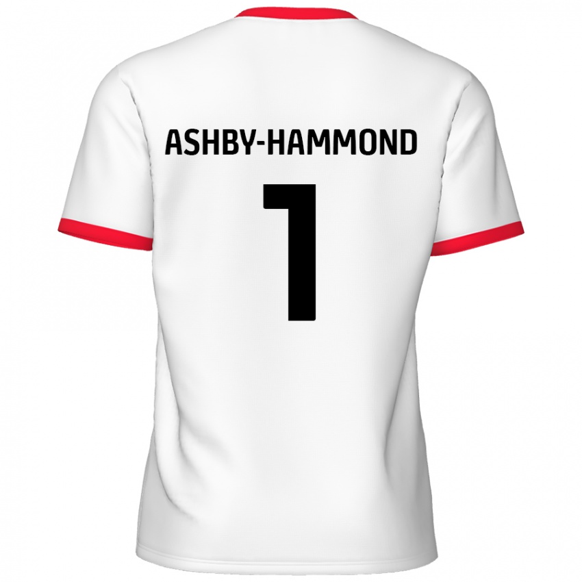 Kinderen Taye Ashby-Hammond #1 Wit Rood Thuisshirt Thuistenue 2024/25 T-Shirt