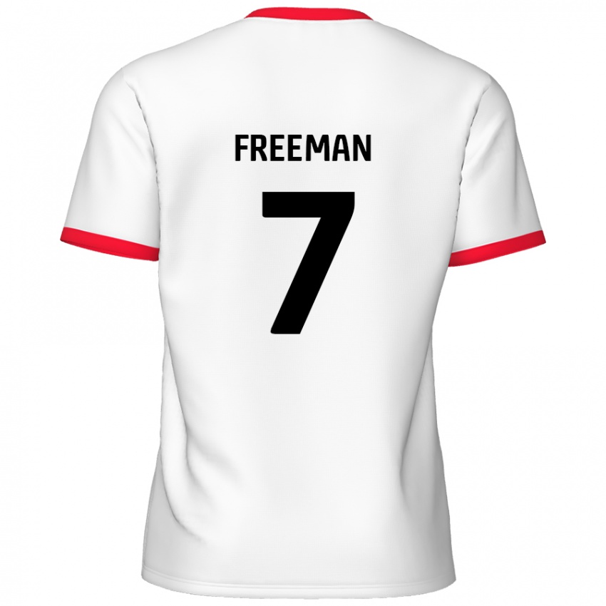 Kinderen Nick Freeman #7 Wit Rood Thuisshirt Thuistenue 2024/25 T-Shirt