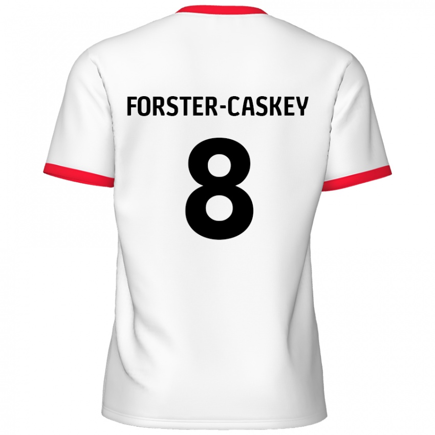 Kinderen Jake Forster-Caskey #8 Wit Rood Thuisshirt Thuistenue 2024/25 T-Shirt