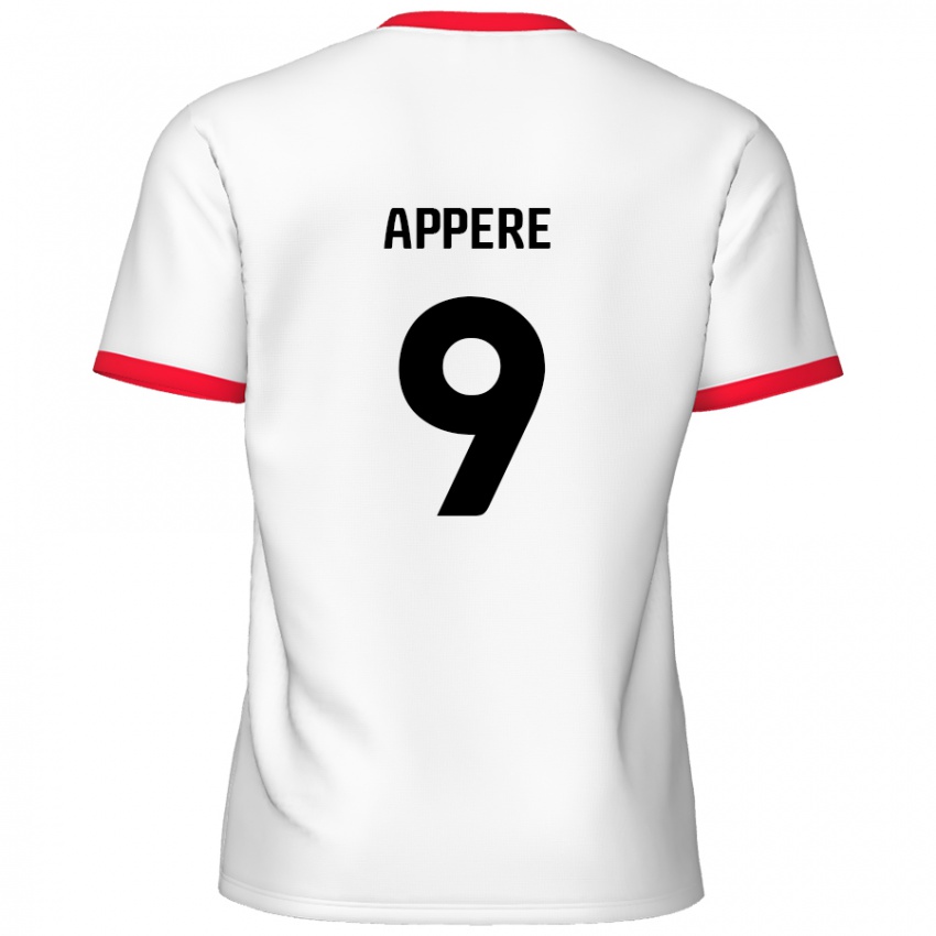 Kinderen Louis Appéré #9 Wit Rood Thuisshirt Thuistenue 2024/25 T-Shirt