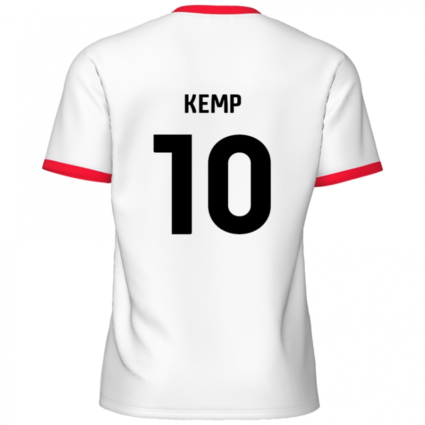 Kinderen Dan Kemp #10 Wit Rood Thuisshirt Thuistenue 2024/25 T-Shirt