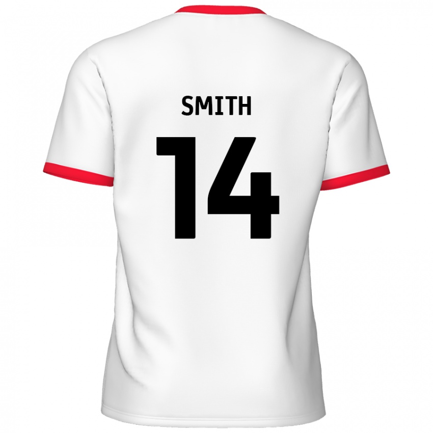 Kinderen Kane Smith #14 Wit Rood Thuisshirt Thuistenue 2024/25 T-Shirt