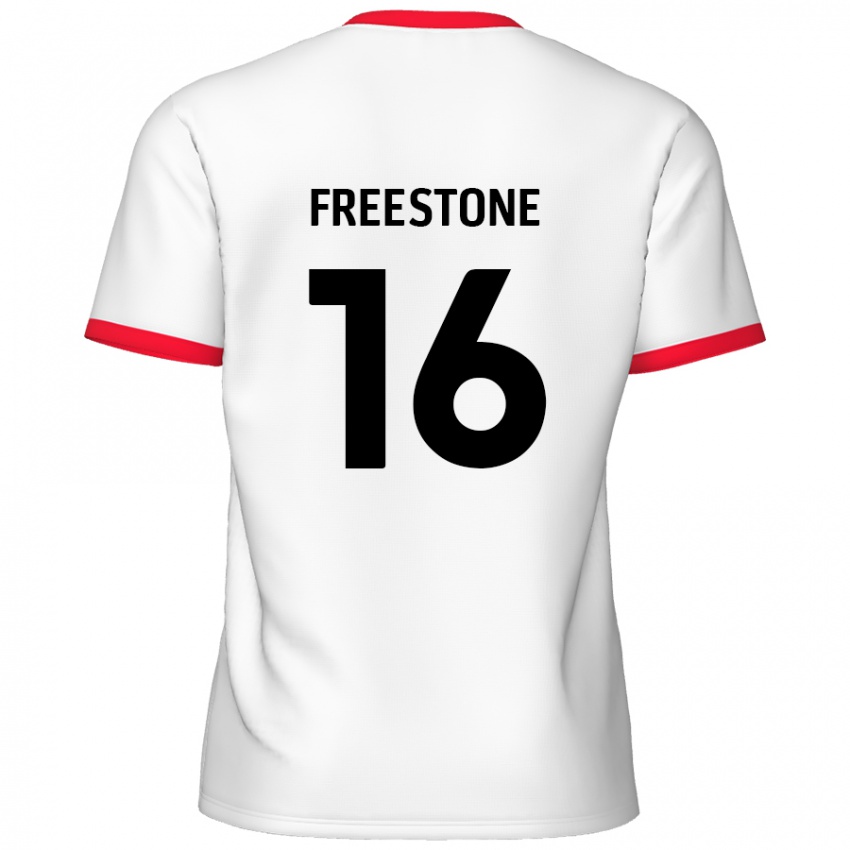 Kinderen Lewis Freestone #16 Wit Rood Thuisshirt Thuistenue 2024/25 T-Shirt