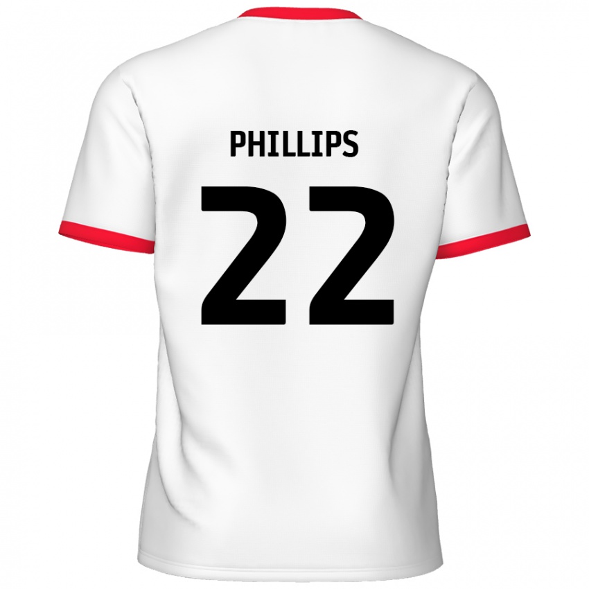 Kinderen Daniel Phillips #22 Wit Rood Thuisshirt Thuistenue 2024/25 T-Shirt