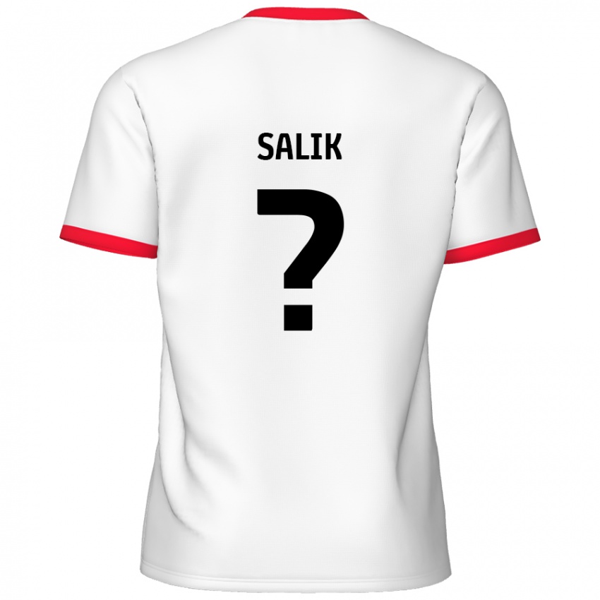 Kinderen Tanil Salik #0 Wit Rood Thuisshirt Thuistenue 2024/25 T-Shirt