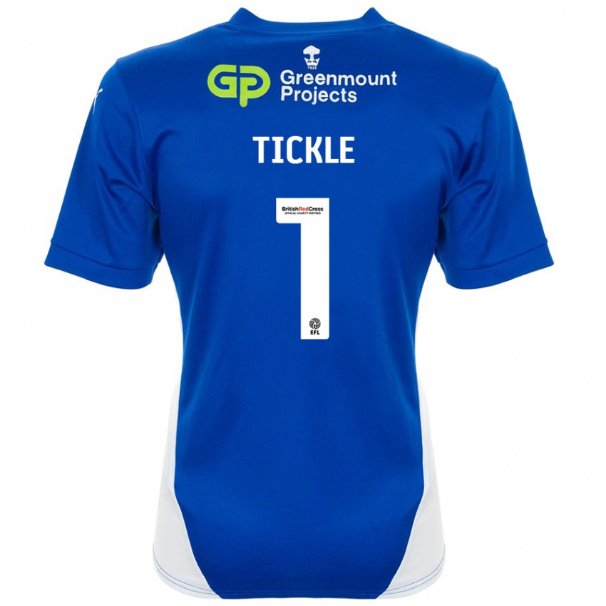 Kinderen Sam Tickle #1 Blauw Wit Thuisshirt Thuistenue 2024/25 T-Shirt