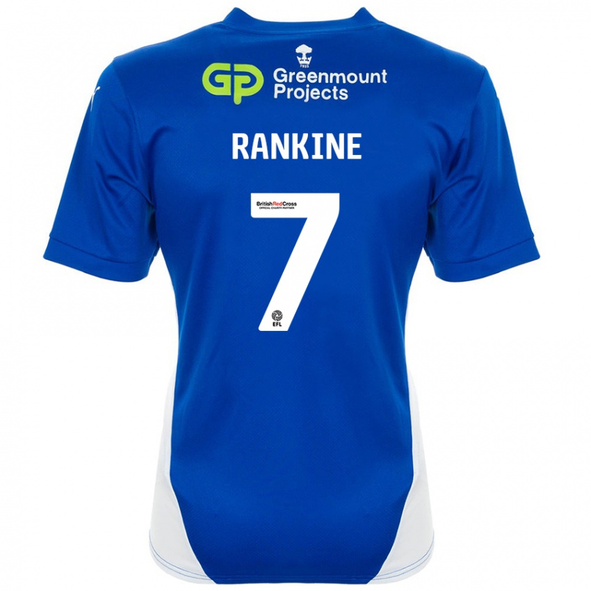 Kinderen Dion Rankine #7 Blauw Wit Thuisshirt Thuistenue 2024/25 T-Shirt