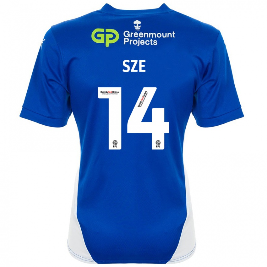 Kinderen Chris Sze #14 Blauw Wit Thuisshirt Thuistenue 2024/25 T-Shirt