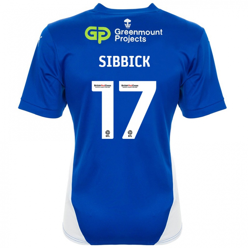 Kinderen Toby Sibbick #17 Blauw Wit Thuisshirt Thuistenue 2024/25 T-Shirt