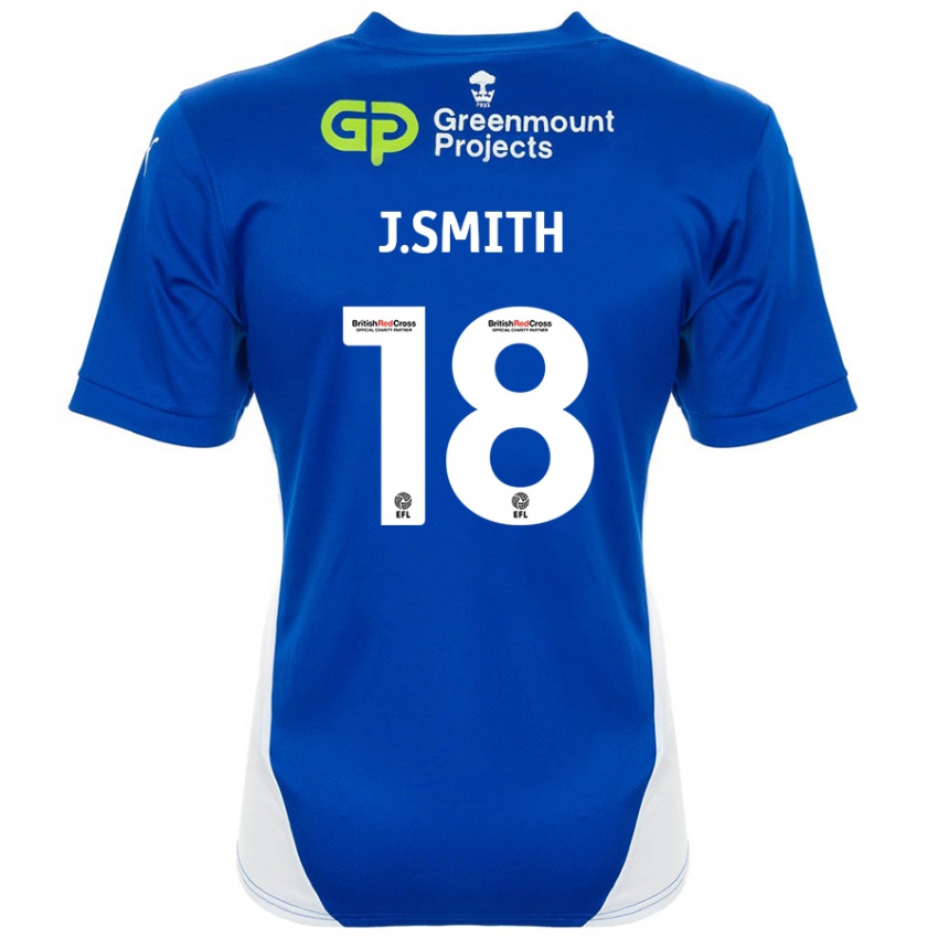 Kinderen Jonny Smith #18 Blauw Wit Thuisshirt Thuistenue 2024/25 T-Shirt