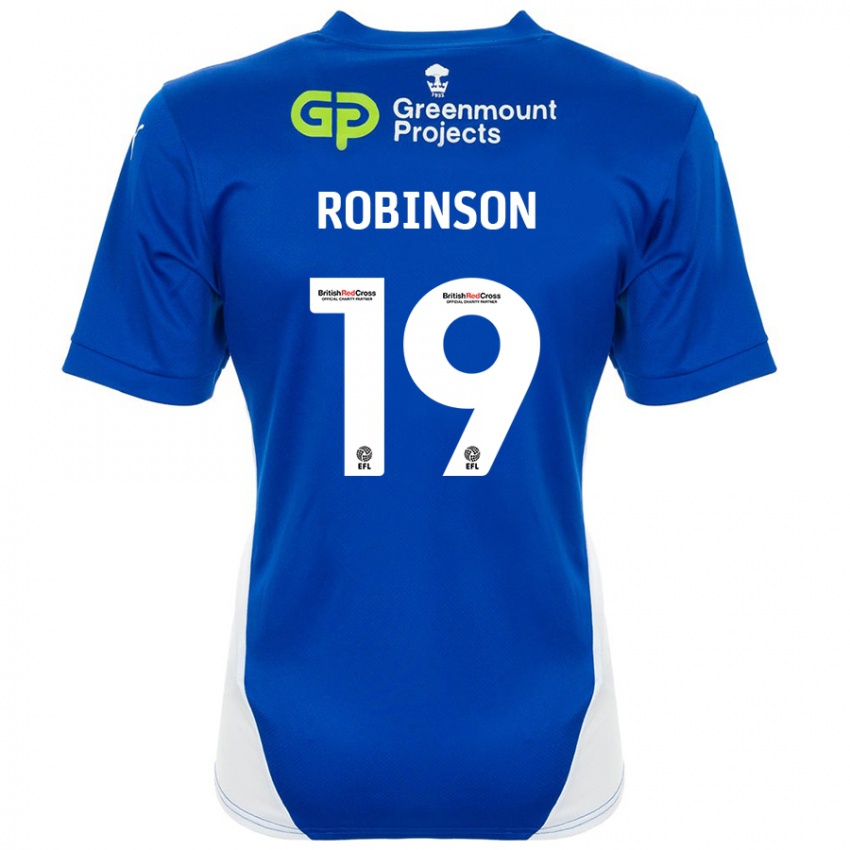 Kinderen Luke Robinson #19 Blauw Wit Thuisshirt Thuistenue 2024/25 T-Shirt