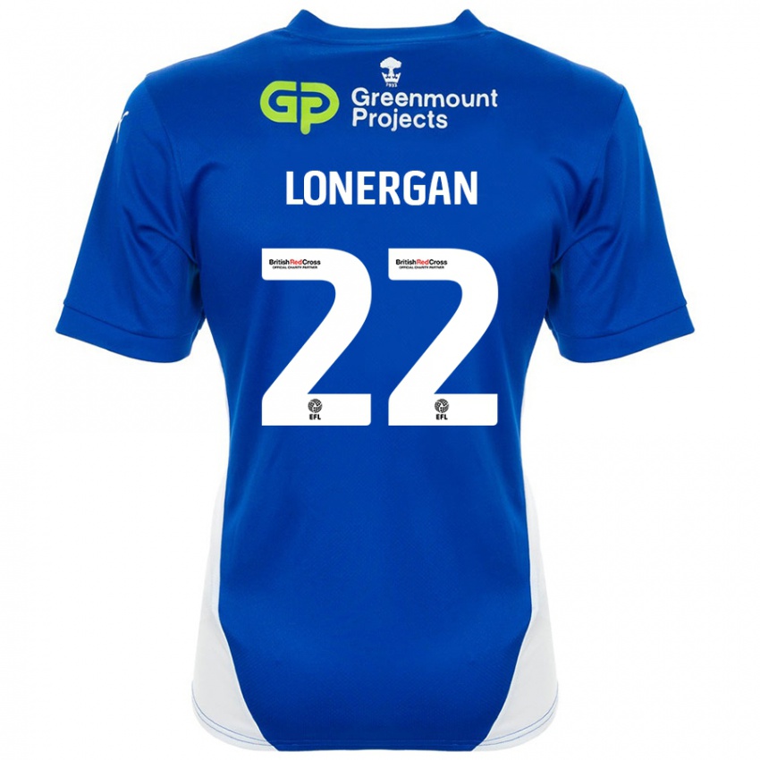 Kinderen Andy Lonergan #22 Blauw Wit Thuisshirt Thuistenue 2024/25 T-Shirt