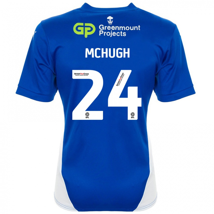 Kinderen Harry Mchugh #24 Blauw Wit Thuisshirt Thuistenue 2024/25 T-Shirt