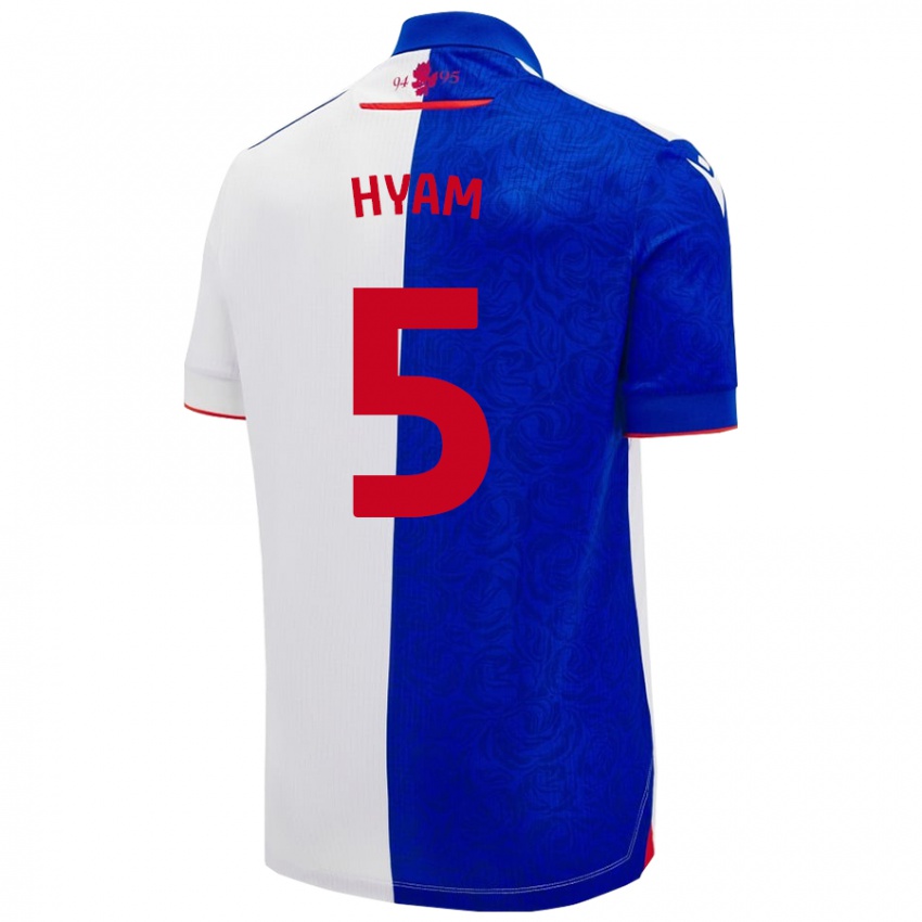 Kinderen Dominic Hyam #5 Hemelsblauw Wit Thuisshirt Thuistenue 2024/25 T-Shirt