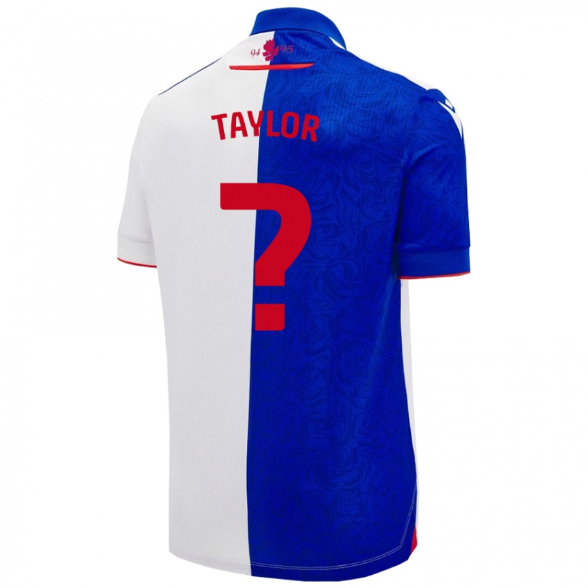 Kinderen Bradley Taylor #0 Hemelsblauw Wit Thuisshirt Thuistenue 2024/25 T-Shirt