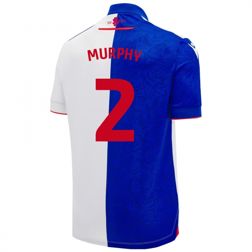 Kinderen Niamh Murphy #2 Hemelsblauw Wit Thuisshirt Thuistenue 2024/25 T-Shirt