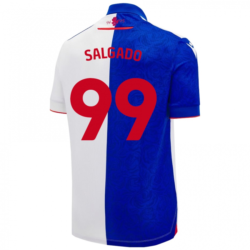 Kinderen Shanell Salgado #99 Hemelsblauw Wit Thuisshirt Thuistenue 2024/25 T-Shirt