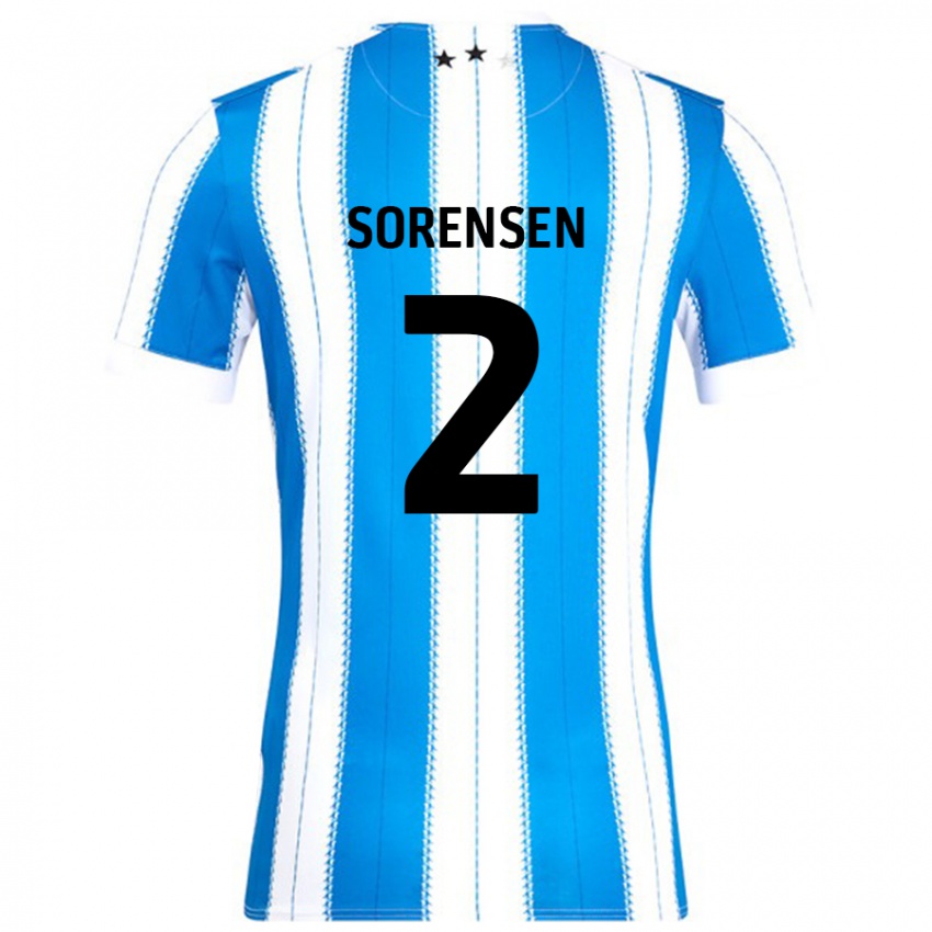 Kinderen Lasse Sörensen #2 Blauw Wit Thuisshirt Thuistenue 2024/25 T-Shirt