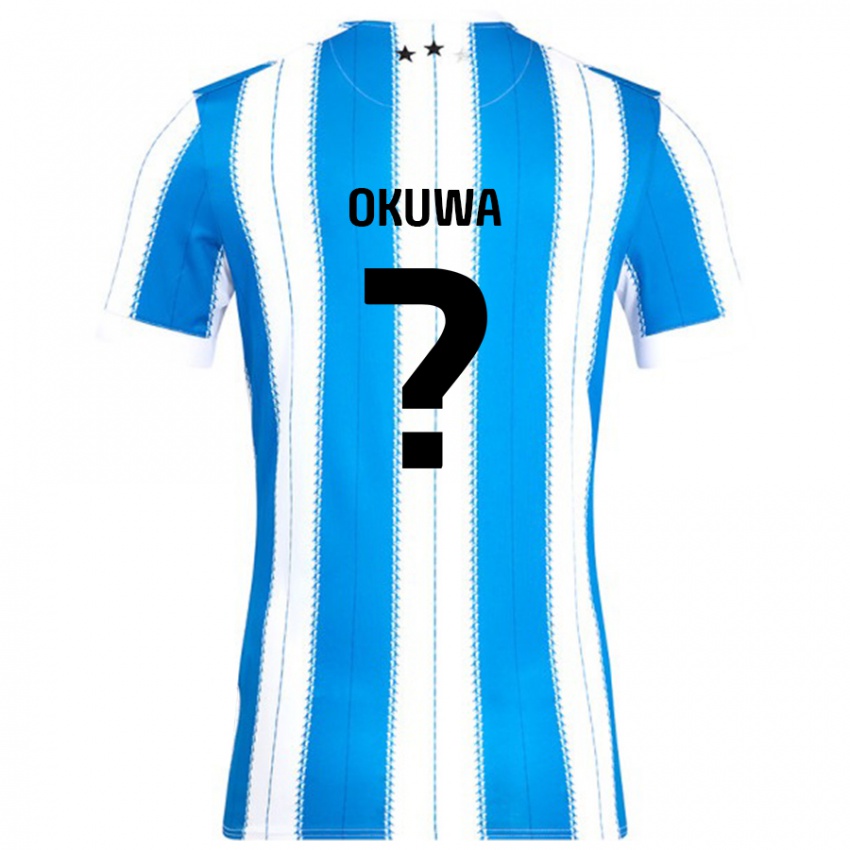 Kinderen Temi Okuwa #0 Blauw Wit Thuisshirt Thuistenue 2024/25 T-Shirt