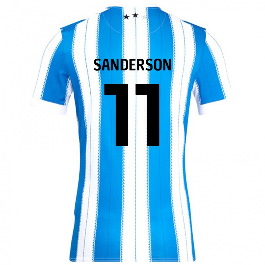 Kinderen Brittany Sanderson #11 Blauw Wit Thuisshirt Thuistenue 2024/25 T-Shirt