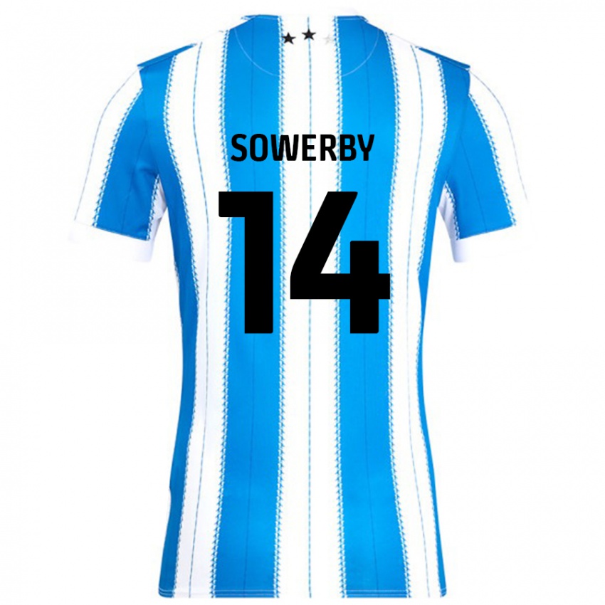 Kinderen Lucy Sowerby #14 Blauw Wit Thuisshirt Thuistenue 2024/25 T-Shirt