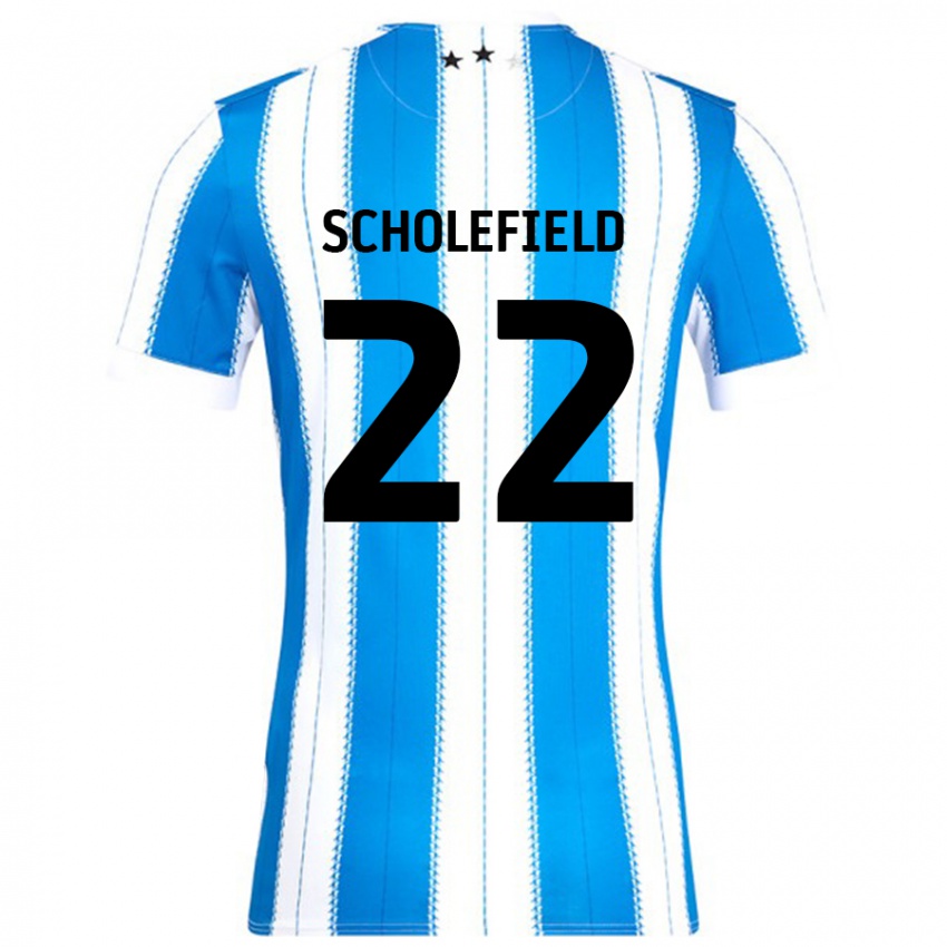 Kinderen Lois Scholefield #22 Blauw Wit Thuisshirt Thuistenue 2024/25 T-Shirt