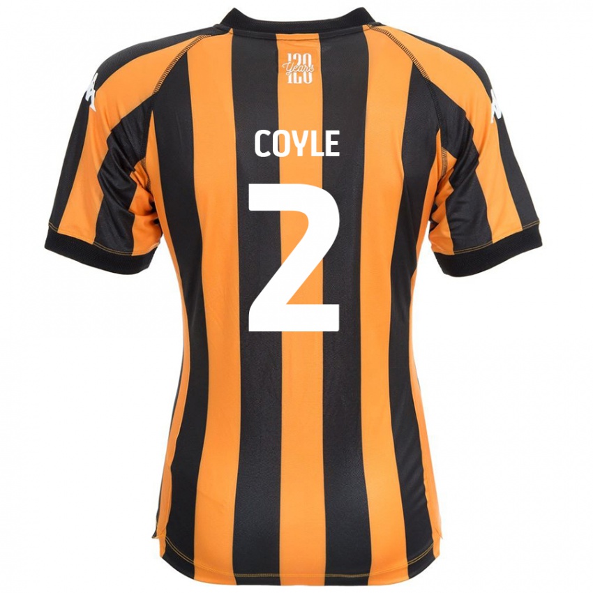 Kinderen Lewie Coyle #2 Zwart Amber Thuisshirt Thuistenue 2024/25 T-Shirt