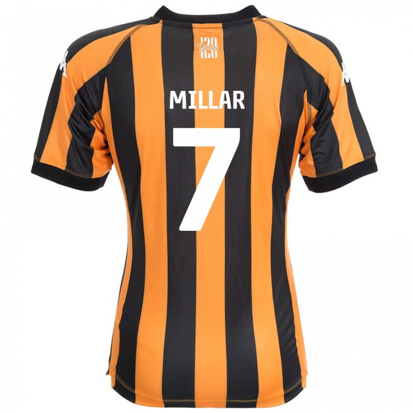 Kinderen Liam Millar #7 Zwart Amber Thuisshirt Thuistenue 2024/25 T-Shirt