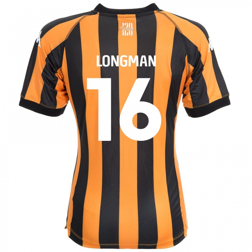 Kinderen Ryan Longman #16 Zwart Amber Thuisshirt Thuistenue 2024/25 T-Shirt