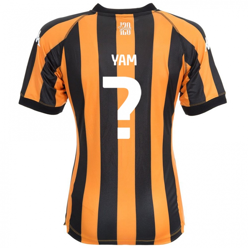 Kinderen Callum Yam #0 Zwart Amber Thuisshirt Thuistenue 2024/25 T-Shirt