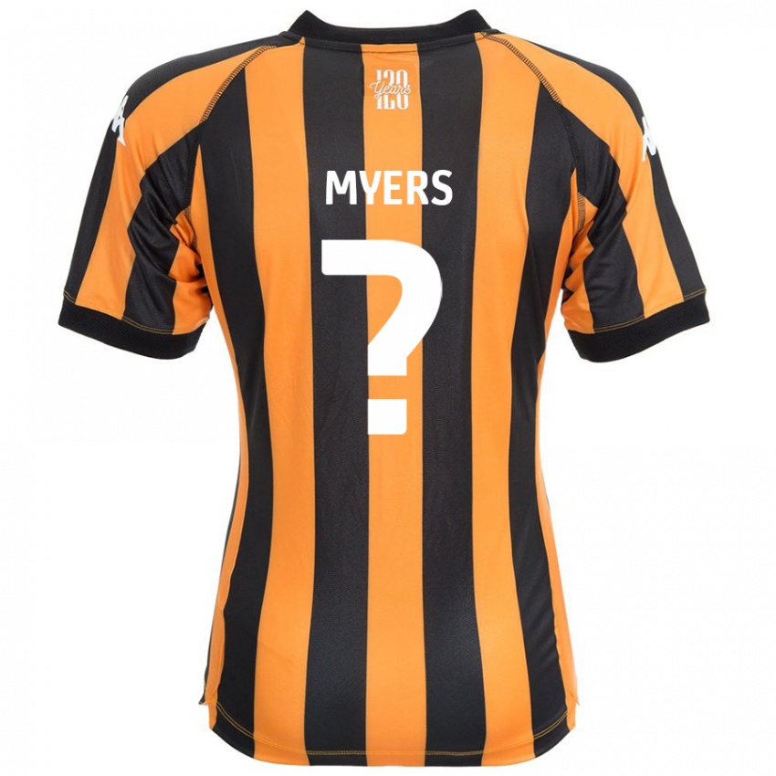 Kinderen Zane Myers #0 Zwart Amber Thuisshirt Thuistenue 2024/25 T-Shirt