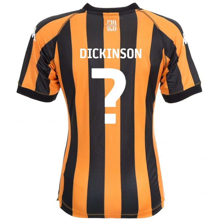 Kinderen George Dickinson #0 Zwart Amber Thuisshirt Thuistenue 2024/25 T-Shirt