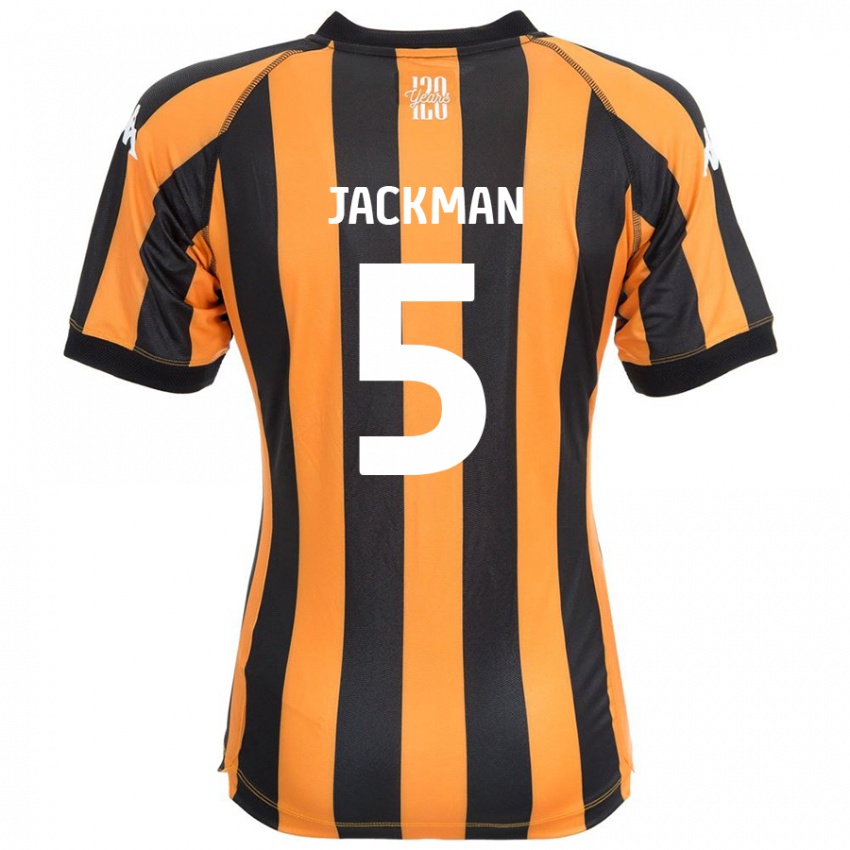 Kinderen Ellice Jackman #5 Zwart Amber Thuisshirt Thuistenue 2024/25 T-Shirt