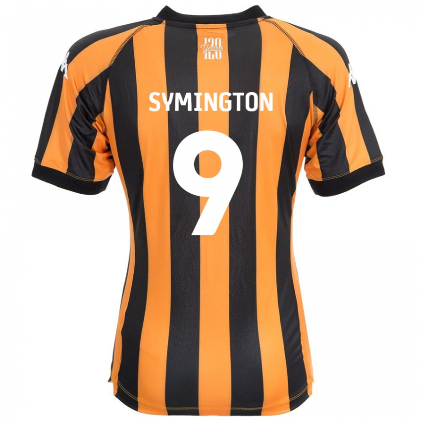 Kinderen Jo Symington #9 Zwart Amber Thuisshirt Thuistenue 2024/25 T-Shirt