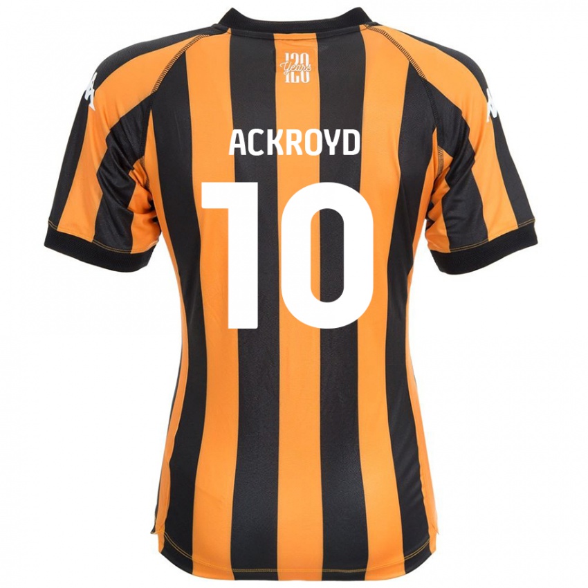 Kinderen Rachael Ackroyd #10 Zwart Amber Thuisshirt Thuistenue 2024/25 T-Shirt