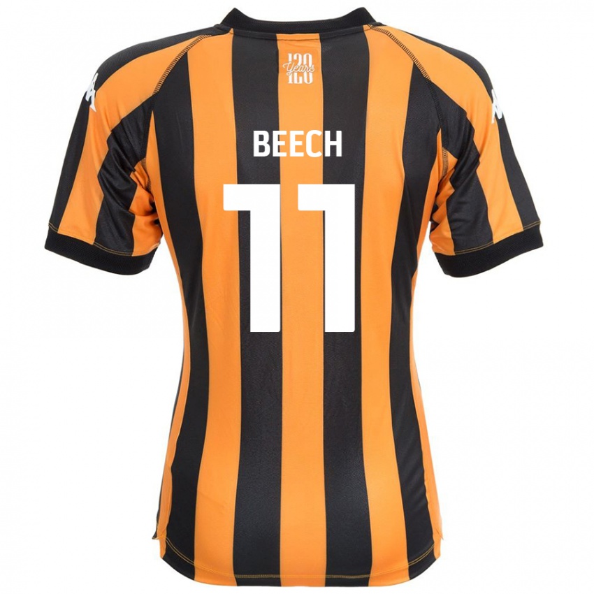 Kinderen Rebecca Beech #11 Zwart Amber Thuisshirt Thuistenue 2024/25 T-Shirt