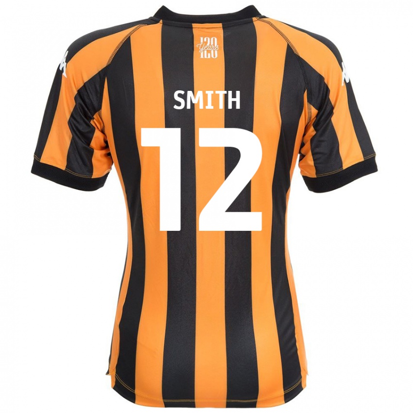 Kinderen Emily Smith #12 Zwart Amber Thuisshirt Thuistenue 2024/25 T-Shirt