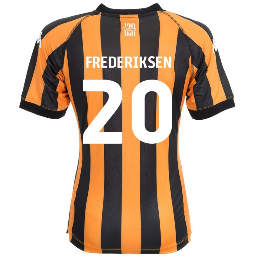 Kinderen Abbey Frederiksen #20 Zwart Amber Thuisshirt Thuistenue 2024/25 T-Shirt