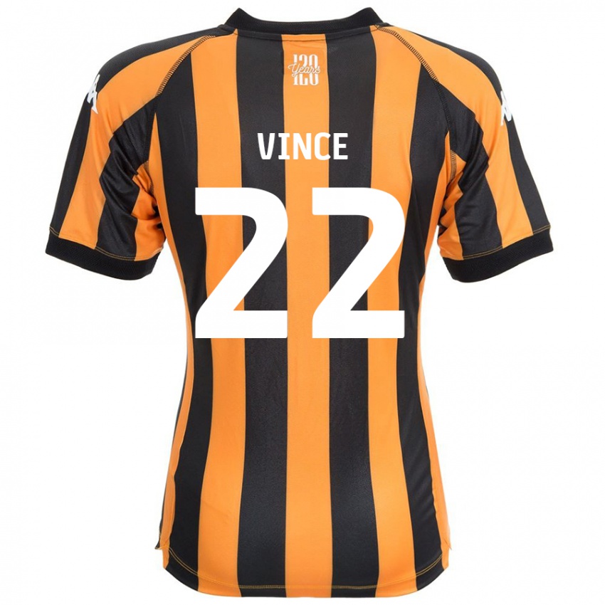 Kinderen Anna Vince #22 Zwart Amber Thuisshirt Thuistenue 2024/25 T-Shirt