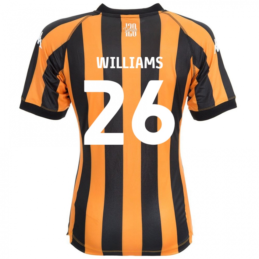 Kinderen Annabel Williams #26 Zwart Amber Thuisshirt Thuistenue 2024/25 T-Shirt